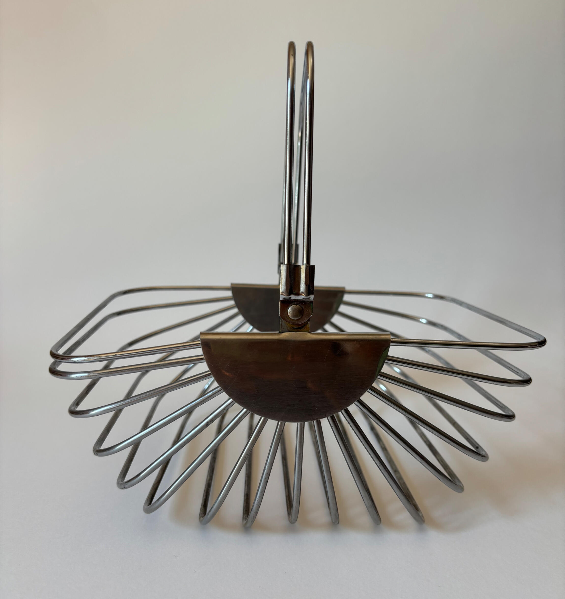 Vintage mid century wire basket